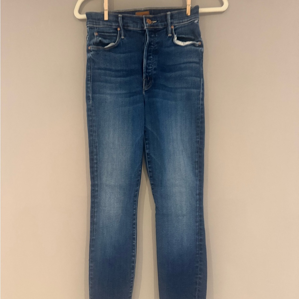 MOTHER Dark Blue skinny jeans size 26